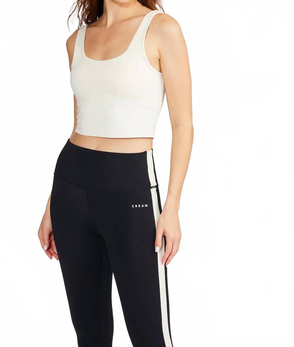 NEW CREAM YOGA women's ali bra tank top in cream